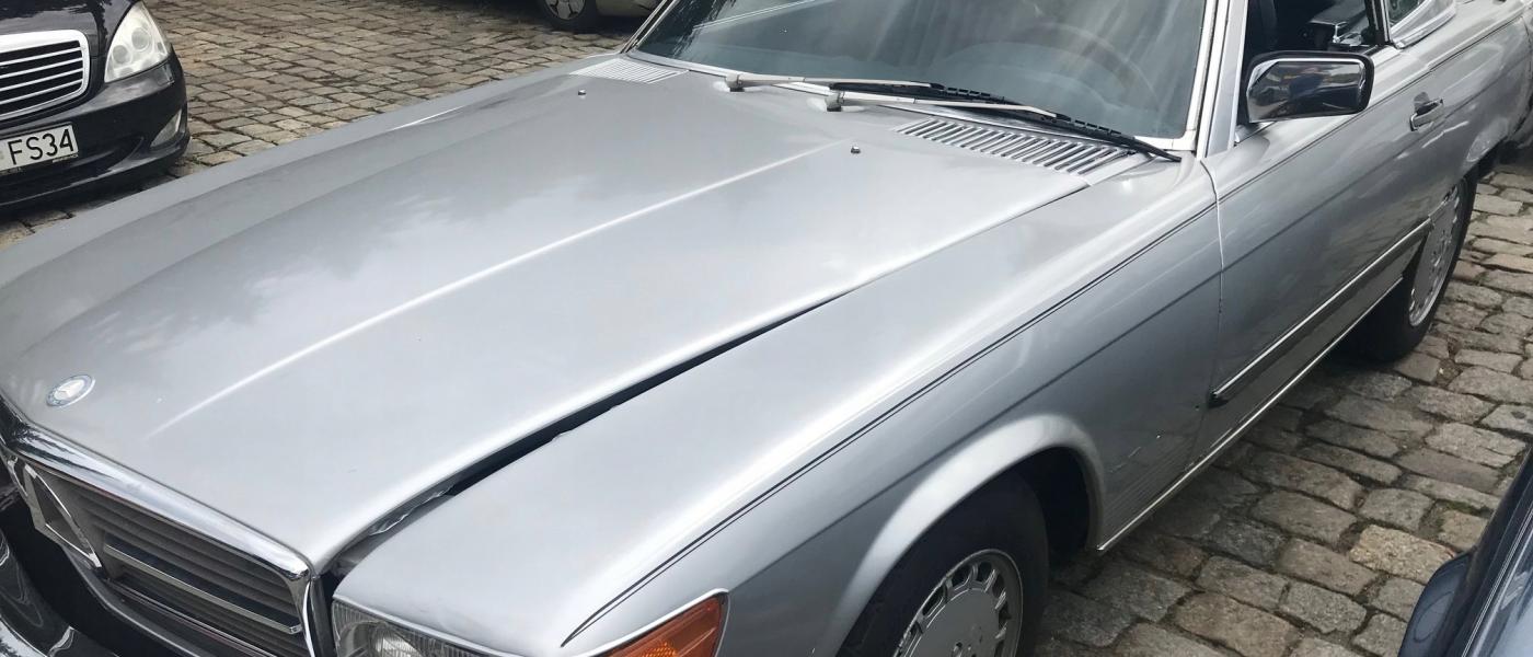 MERCEDES 560SL nowy soft top