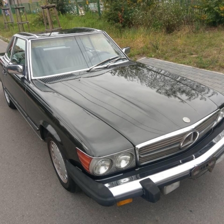  Mercedes SL560 Czarny po renowacji