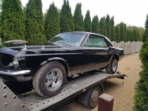 Nasz Mustang V8 302 1968 ze sportowym silnikiem już po polerce jedzie na składanie oraz detailing